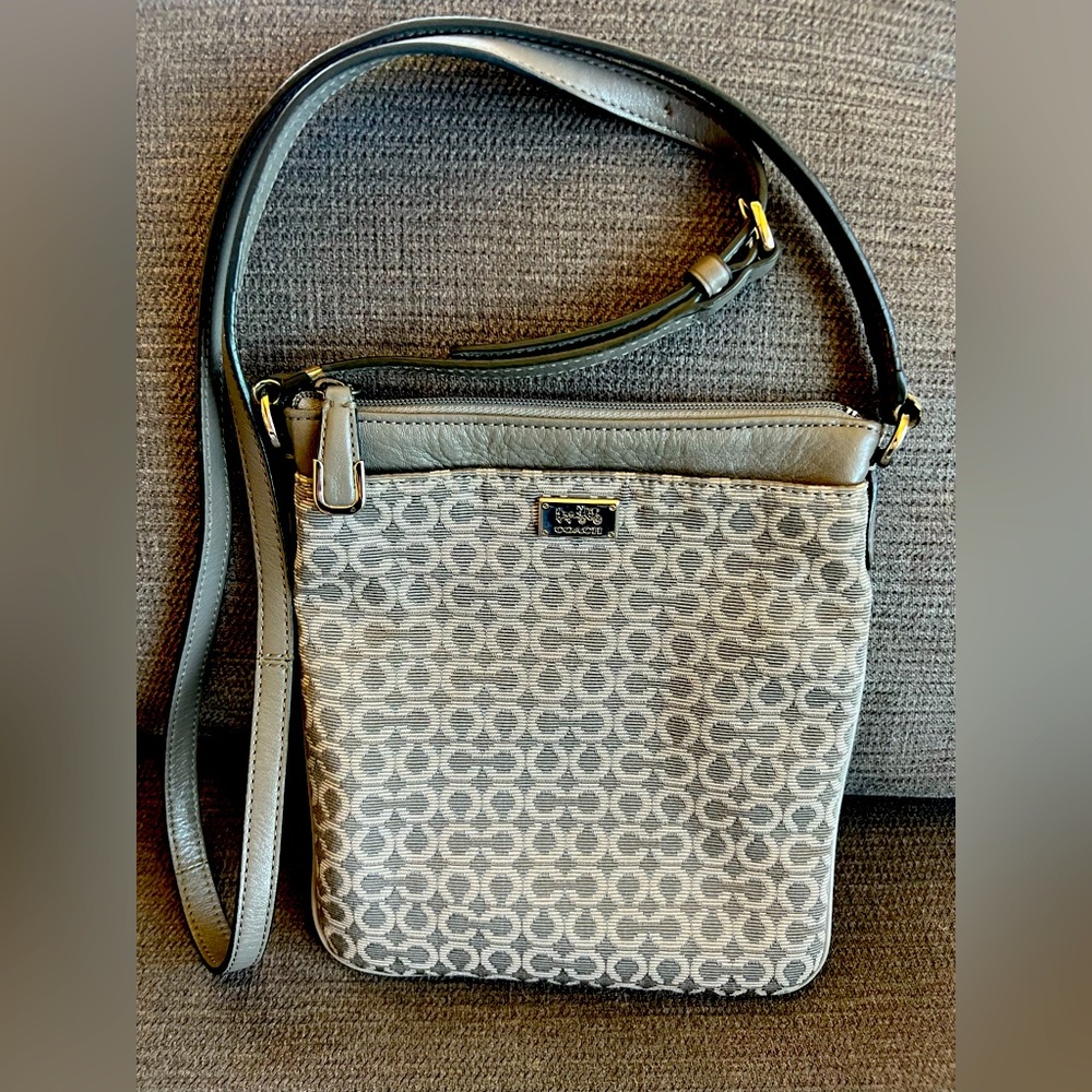 Grey crossbody Coach bag